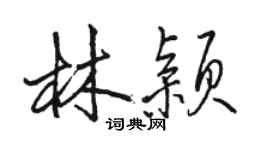 駱恆光林穎行書個性簽名怎么寫