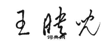 駱恆光王映兒草書個性簽名怎么寫