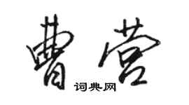 駱恆光曹營行書個性簽名怎么寫