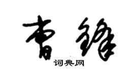 朱錫榮曹鋒草書個性簽名怎么寫