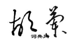 駱恆光胡蘭草書個性簽名怎么寫