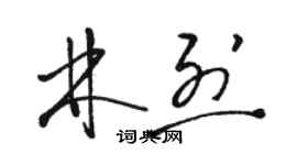 駱恆光林烈草書個性簽名怎么寫