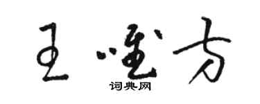 駱恆光王唯方草書個性簽名怎么寫