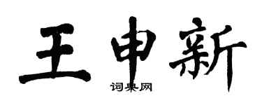 翁闓運王申新楷書個性簽名怎么寫