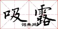 周炳元吸露楷書怎么寫