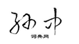 駱恆光孫中草書個性簽名怎么寫