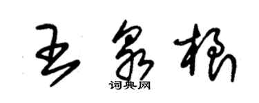 朱錫榮王泉根草書個性簽名怎么寫