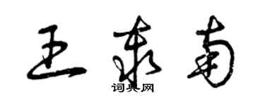 曾慶福王秦南草書個性簽名怎么寫