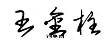 朱錫榮王金柱草書個性簽名怎么寫