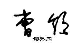 朱錫榮曹領草書個性簽名怎么寫