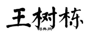 翁闓運王樹棟楷書個性簽名怎么寫