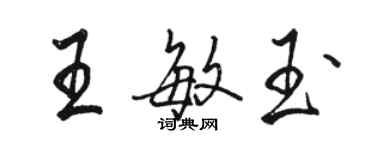 駱恆光王敏玉行書個性簽名怎么寫