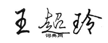 駱恆光王超玲行書個性簽名怎么寫