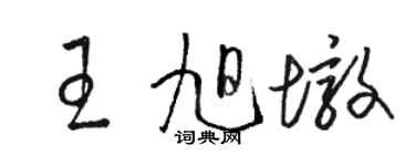 駱恆光王旭墩草書個性簽名怎么寫