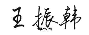 駱恆光王振韓行書個性簽名怎么寫