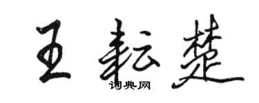 駱恆光王耘楚行書個性簽名怎么寫
