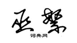 朱錫榮巫繁草書個性簽名怎么寫