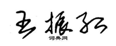 朱錫榮王振紅草書個性簽名怎么寫