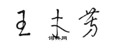 駱恆光王才芳草書個性簽名怎么寫