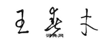 駱恆光王春才草書個性簽名怎么寫