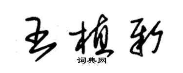 朱錫榮王植新草書個性簽名怎么寫