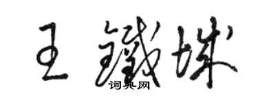 駱恆光王鐵城草書個性簽名怎么寫