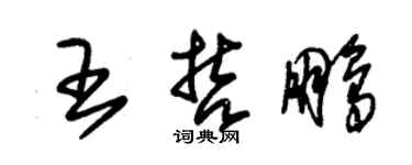 朱錫榮王哲鵬草書個性簽名怎么寫