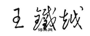 駱恆光王鐵越草書個性簽名怎么寫