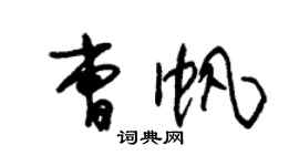 朱錫榮曹帆草書個性簽名怎么寫