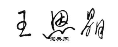 駱恆光王恩晶草書個性簽名怎么寫