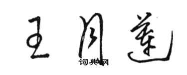 駱恆光王月蓮草書個性簽名怎么寫