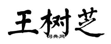 翁闓運王樹芝楷書個性簽名怎么寫