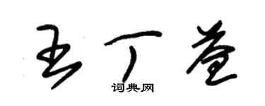 朱錫榮王丁益草書個性簽名怎么寫