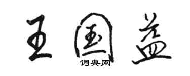 駱恆光王國益行書個性簽名怎么寫