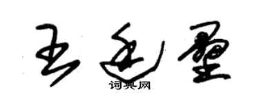 朱錫榮王廷壘草書個性簽名怎么寫