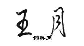 駱恆光王月行書個性簽名怎么寫