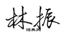 駱恆光林振行書個性簽名怎么寫