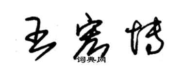 朱錫榮王宏博草書個性簽名怎么寫