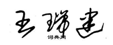 朱錫榮王瑞建草書個性簽名怎么寫