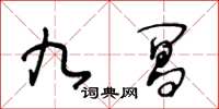 王冬齡九閶草書怎么寫