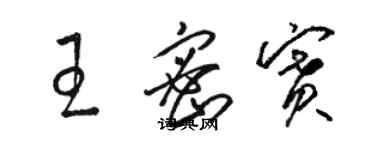 駱恆光王密賽草書個性簽名怎么寫