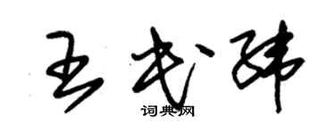朱錫榮王民緯草書個性簽名怎么寫