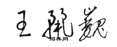 駱恆光王麗巍草書個性簽名怎么寫