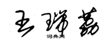 朱錫榮王瑞荔草書個性簽名怎么寫