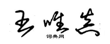 朱錫榮王唯真草書個性簽名怎么寫