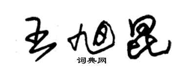 朱錫榮王旭昆草書個性簽名怎么寫