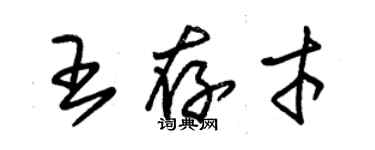 朱錫榮王存才草書個性簽名怎么寫