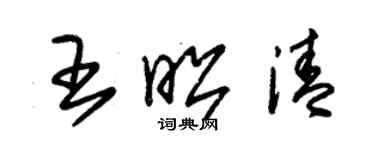 朱錫榮王昭清草書個性簽名怎么寫