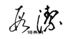 駱恆光段潔草書個性簽名怎么寫