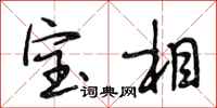 段相林寶相行書怎么寫